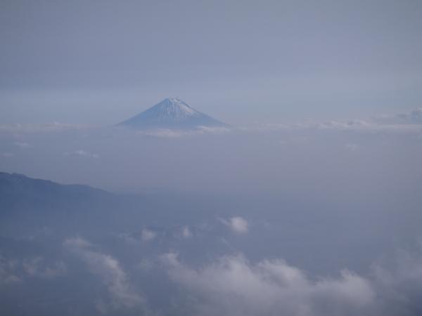 頂上より富士山